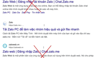 Cẩn thận khi sử dụng Zalo web? Rất nhiều người dùng đã từng truy cập nhầm website lừa đảo